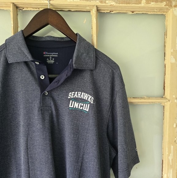 Champion Other - Champion Heathered Blue Seahawks UNCW Polo